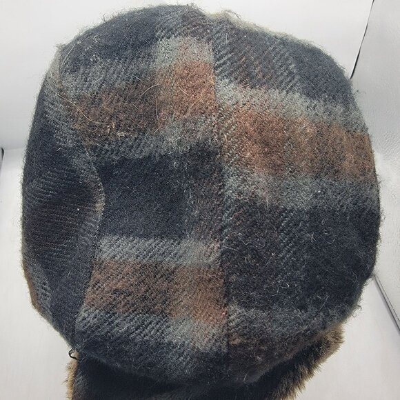 Dorfman Pacific Co Adults Small Medium Plaid Aviator Hat Winter Warm Outdoors - Picture 6 of 9